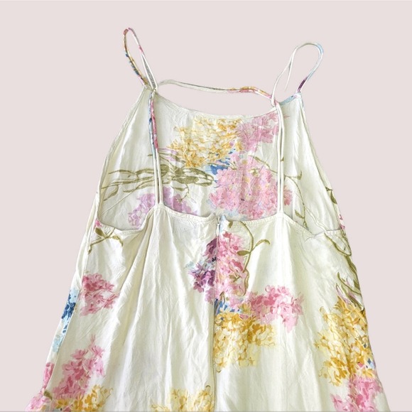 Bohemian Bones cheeky Floral Open Back Mini Dress small - Picture 5 of 8